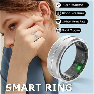 2024 Smart Ring For Men Women Heart Rate Blood Oxygen