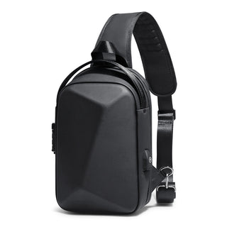 Stylish Men's Casual Chest Bag with USB Charging Port K-AROLE