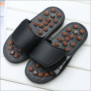 Acupoint Magnetic Therapy Spring Massage Slippers with Textured Soles for Relaxing Foot Massage