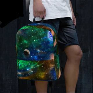 Experience Adventure and Style: Get Your Own Galaxy Print Medium Backpack K-AROLE