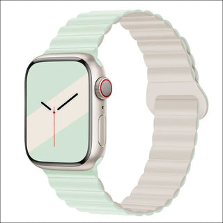 Band Silicone Magnetic Watch Strap - Light Mint