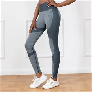 Chic Seamless Leggings with Compression Fit - K - AROLE