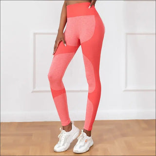 Chic Seamless Leggings with Compression Fit - K - AROLE