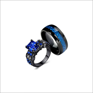 Classic Couture Sapphire Blue CZ Statement Ring - Women’S