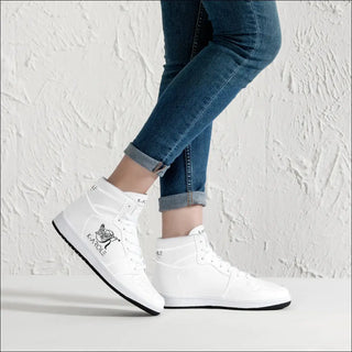 Copy of D16 High-Top Synthetic Leather Sneakers - White