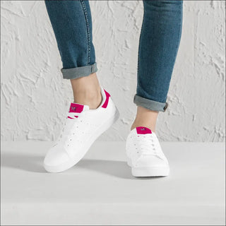 Copy of D27 Low-Top Synthetic Leather Sneakers - White