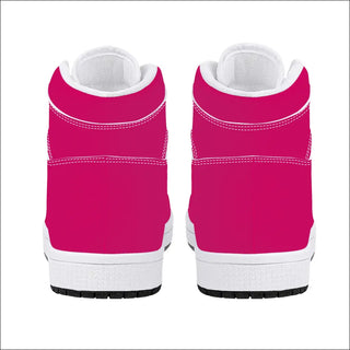 Copy of Vibrant Fuchsia High-Top Sneakers - Comfortable