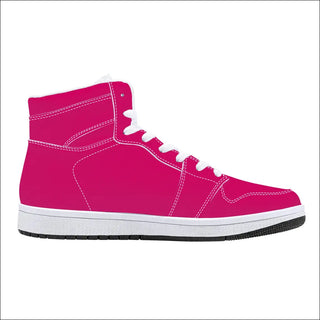 Copy of Vibrant Fuchsia High-Top Sneakers - Comfortable