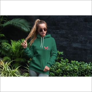 Cozy Comfort: K-AROLE™ Emerald Green Hoodie