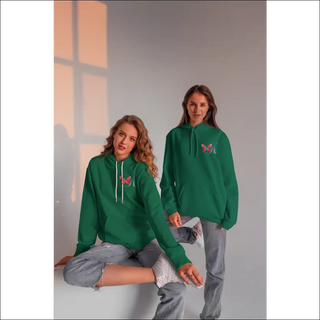 Cozy Comfort: K-AROLE™ Emerald Green Hoodie