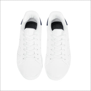 D27 Low-Top Synthetic Leather Sneakers - White - sneakers