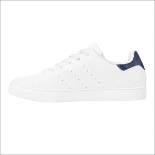 D27 Low-Top Synthetic Leather Sneakers - White - sneakers