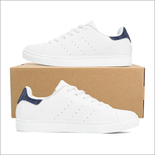 D27 Low-Top Synthetic Leather Sneakers - White - sneakers