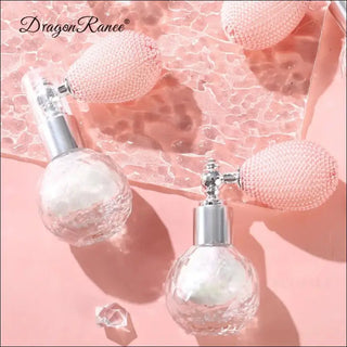 Dreamy Floral Perfume Atomizer with Elegant Glass Bottle - K - AROLE