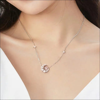 Elegant Diamond Pendant Necklace K-AROLE