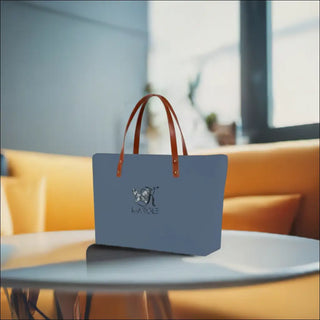 Elegant K-AROLE™️ Signature Tote Bag in Slate Blue