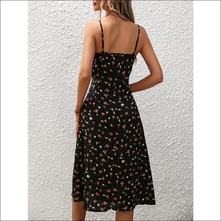 Elegant Summer Sundress with Vibrant Floral Prints