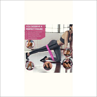 Resistance fabric loop exercise bands for legs and butt, 5 resistance levels for targeted toning and strengthening workouts