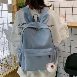 Fashionable Pastel Pink Backpack by K-AROLE™️ - Blue