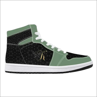 High-Top Sneakers with Metallic Accents by K-AROLE