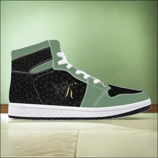 High-Top Sneakers with Metallic Accents by K-AROLE