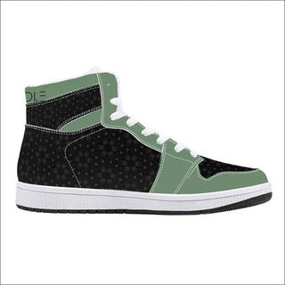 High-Top Sneakers with Metallic Accents by K-AROLE