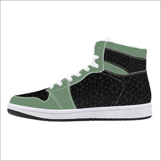 High-Top Sneakers with Metallic Accents by K-AROLE