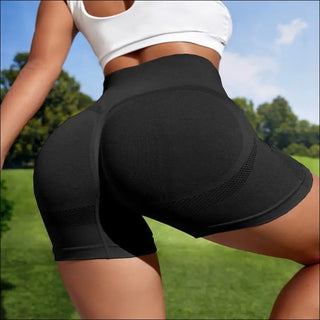 High - Waist Sculpting Yoga Shorts for Activewear - K - AROLE