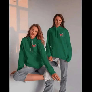 Cozy Comfort: K - AROLE™ Emerald Green Hoodie - K - AROLE