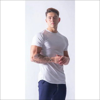 JP&UK Men T-Shirt Short Sleeve Cotton Casual Gym Fitness T Shirt Bodybuilding Workout Print Tees Tops Male LYFT Brand Clothing