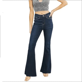 Judy Blue Tiffany Full Size Mid Rise Flare Jeans