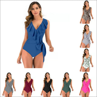 K - AROLE™️ Chic Lace - Up Swimsuit - Stylish One - Piece for Women - K - AROLE