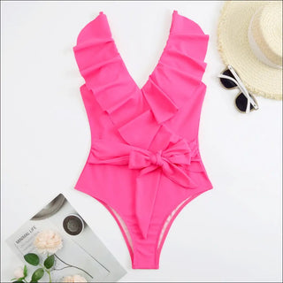 K - AROLE™️ Chic Lace - Up Swimsuit - Stylish One - Piece for Women - K - AROLE