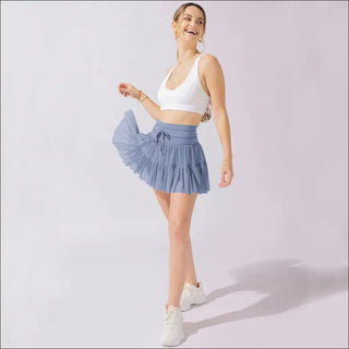 K-AROLE™️ Chic Ruffled Mini Skirt with Tie-Front Detail