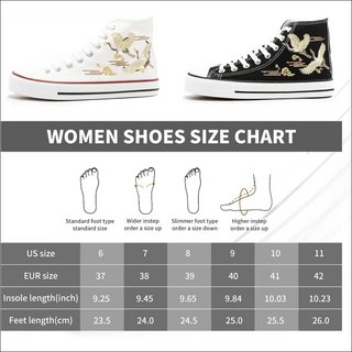 Kufeiti Women’S High Top Canvas Sneakers Canvas Shoes Lace up White Black Sneakers Casual Walking Shoes