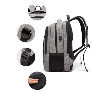 K - AROLE™️ Convertible Travel Backpack with USB Charging Port - K - AROLE