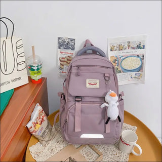 Women’s Large Capacity Sturdy Multi-layer Backpack - Purple