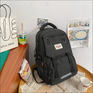 Women’s Large Capacity Sturdy Multi-layer Backpack - Black /