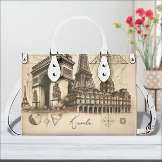 K-AROLE™️ Elegant London Skyline Tote Bag - S / White