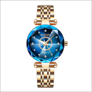 K-AROLE™️ Elegant Two-Tone Ladies Analog Watch - Blue