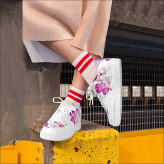 K-AROLE™️ Low Top Sneakers with Floral Design - sneaker