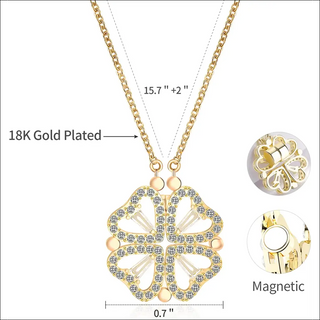 K-AROLE™️ Luxurious Diamond Floral Pendant Necklace