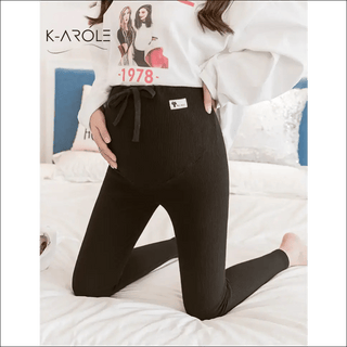 K - AROLE™️ Supportive Maternity Leggings - Comfortable Stretch for Expecting Moms - K - AROLE