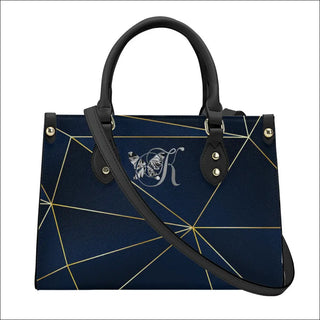 K-AROLE™️ Midnight Blue Leather Tote Bag