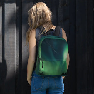 K-AROLE Premium Green Galaxy Backpack - Explore the Cosmos