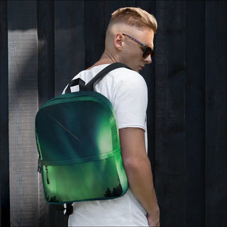 K-AROLE Premium Green Galaxy Backpack - Explore the Cosmos