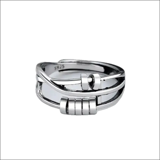 K-AROLE™️ Refined Stainless Steel Layered Ring