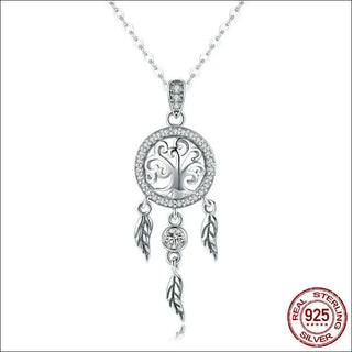 K-AROLE™️ Sterling Silver Dreamcatcher Necklace