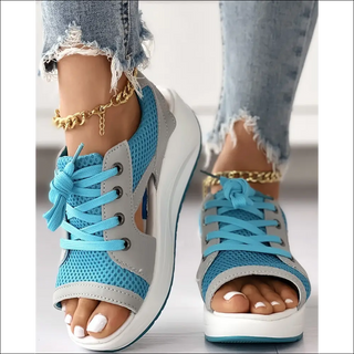 Lace-up Muffin Sandals