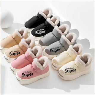 K - AROLE™️ Super Soft Fleece Lined Platform Slippers - K - AROLE